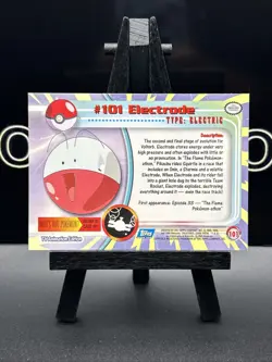 Pokemon Electrode Topps #101 TV Animation Blue Logo Regular LP - Image 5