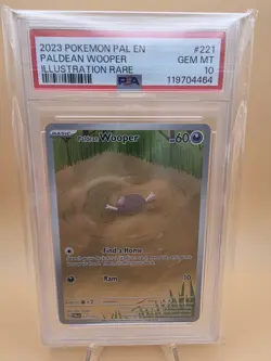 Paldean Wooper 221/193 Pokemon Paldea Evolved Holo - PSA 10 Gem Mint - Image 1