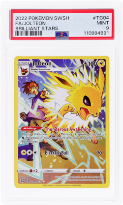 2022 Pokemon Sword and Shield Brilliant Stars Jolteon Trainers Gallery PSA 9 - Image 1