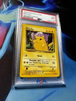 1999 Pokemon Base Set - Pikachu #58 Yellow Cheeks PSA 9 Sleeved - Image 2