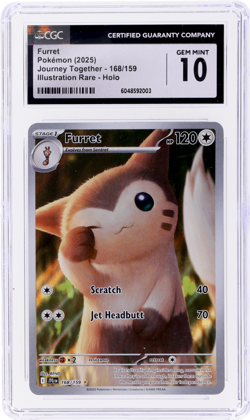 2025 Pokemon Scarlet and Violet Journey Together Furret CGC 10 - Image 1