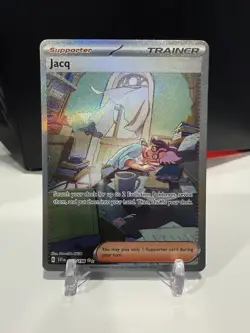 Pokemon Jacq 250/198 Scarlet & Violet Special Illustration Rare Full Art Holo NM - Image 1