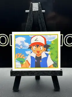 Nintendo Pokemon Merlin Sticker Series 2 #10 Ash Ketchum 2000 - Image 2