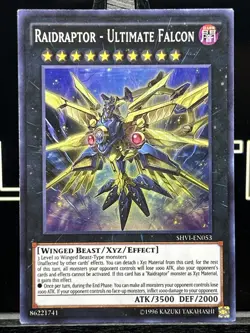 Yugioh Raidraptor - Ultimate Falcon SHVI-EN053 Super Rare Holo LP - Image 3