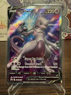 Mewtwo V - SWSH229 - Pokemon Sword & Shield Promo Ultra Rare Holo Card NM - Image 1