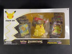 Pokemon Card Pikachu Vmax Premium Figure Collection Celebrations 25th Sealed - Image 1