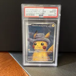 Pikachu With Grey Felt Hat SVP 085 Pokemon Van Gogh Promo Card PSA 10 GEM MINT⚡ - Image 1