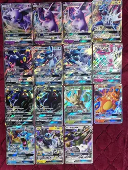 Pokemon TCG S-Chinese 15 GX Cards Lot Charizard Gyarados GX Battle Party HOLO - Image 1