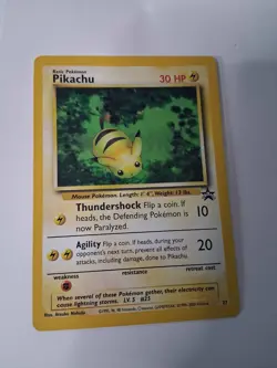 Pikachu 27/53 Pokemon TCG WOTC Promo Card - Vintage Black Star Promo NM - Image 1