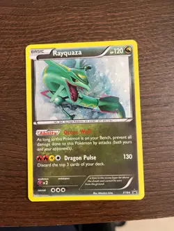 Rayquaza XY64 Pokemon Card- Black Star Promo Holo Near Mint - Image 1