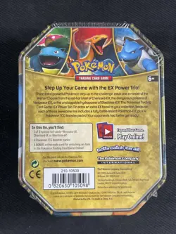 Pokemon Card Charizard Ex Power Trio Factory Sealed Tin 2014 B&W Ultra Rare - Image 5