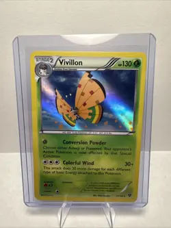 Pokemon Vivillion Holo Rare Card 17/146 XY Base Set LP Condition - Image 1