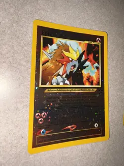 2x Pokemon Card - Entei #34 Black Star WOTC Reverse Holo LP & DMG - Image 4