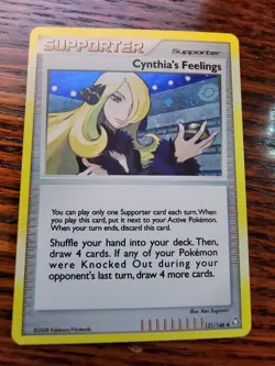 Cynthia's Feelings Holo Pokemon Supporter Card 131/146 Legends Awakened 2008 LP - Image 1