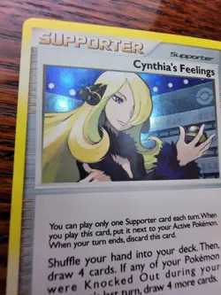 Cynthia's Feelings Holo Pokemon Supporter Card 131/146 Legends Awakened 2008 LP - Image 2