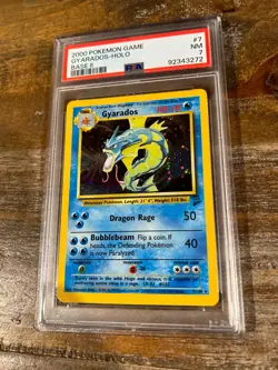 POKEMON 2000 Pokemon Game Base II GYARADOS Holo #7 PSA 7 RARE - Image 1