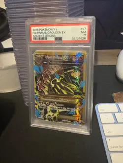 PSA 7 2015 Pokemon Ancient Origins Primal Groudon Ex 97/98 - Image 1