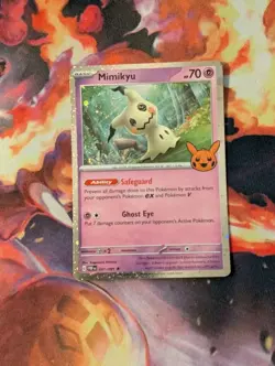 Mimikyu 037/091 Cosmo Holo ~Swirl~ Pokemon TCG Trick or Trade 2024 Near Mint - Image 3