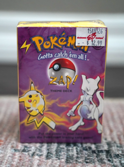 ZAP Theme Deck Pokemon Wizards of the Coast Factory SEALED 1999 Base set - Image 1