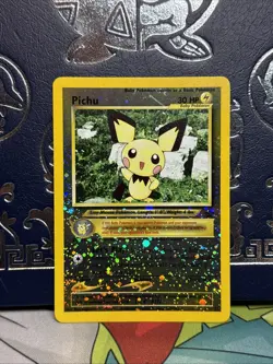 Pokemon Pichu Black Star Promo Reverse Holo League Promo #35 4 SWIRLS!! NM - Image 3