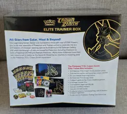 Pokemon TCG Sword & Shield Crown Zenith ETB Elite Trainer Box Factory Sealed - Image 2