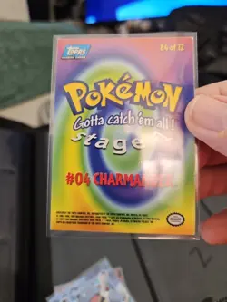 Pokemon Topps Movie Edition #04 Charmander Stage 1 E4 of 12 Foil Y - Image 3