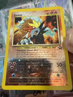 Pokemon TCG Entei Wizards Black Star Promos 34 Holo Promo Promo- LP MP O93 - Image 1