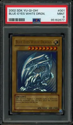 Yugioh Blue Eyes White Dragon SDK Ultra Rare PSA9 Mint Graded NA-English! - Image 1