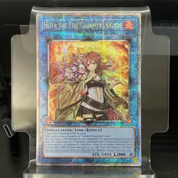 Hiita the Fire Charmer, Ablaze RA04-EN074 Quarter Century Secret Rare Yu-Gi-Oh! - Image 1