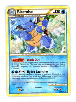 Blastoise 13/95 Unleashed Pokemon Card Non-Holo RARE NM - Image 1