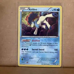 Pokemon KELDEO XY191 Holo Foil Rare Black Star Promo Card - Image 1