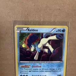 Pokemon KELDEO XY191 Holo Foil Rare Black Star Promo Card - Image 2