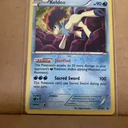 Pokemon KELDEO XY191 Holo Foil Rare Black Star Promo Card - Image 3