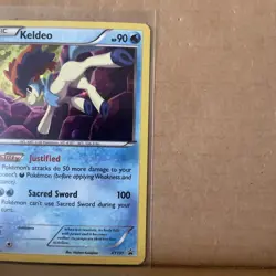 Pokemon KELDEO XY191 Holo Foil Rare Black Star Promo Card - Image 4