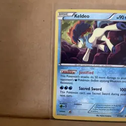 Pokemon KELDEO XY191 Holo Foil Rare Black Star Promo Card - Image 5