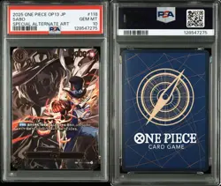 PSA 10 Sabo SP Alt Art OP07-118 SEC Carrying on His Will ONE PIECE Card Japanese - Image 1