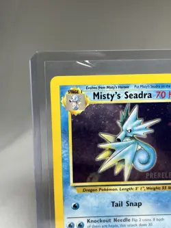 Misty’s Seadra Gym Heros Prerelease Holo Pokemon Card 9/132 Exc #1 - Image 2