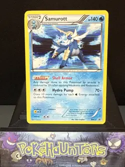 Pokemon Card Samurott BW22 Black & White Black Star Promo Light Play - Image 1