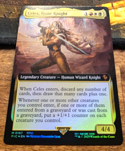CELES, RUNE KNIGHT Extended Art Foil - Final Fantasy MTG Magic: the Gathering - Image 2