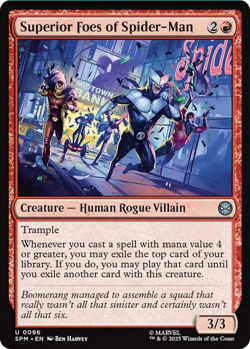 MTG magic 1x Superior Foes of Spider-Man FOIL (M/NM) Marvel's Spider-Man - Image 1