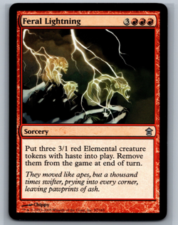 Magic MTG Saviors of Kamigawa Feral Lightning #97/165 TCG CCG - Image 1