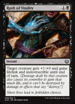 Rush of Vitality -Foil Light Play MTG Kaladesh - Image 1
