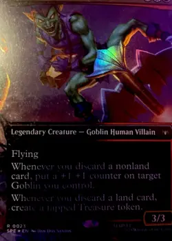 OG GreenGoblin From The Spider-man MTG Pre Order Box - Will Be Borderless/foil - Image 1