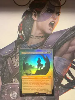 MTG Magic The Gathering Lord of the Rings Showcase Foil Aragorn Company Leader - Image 1