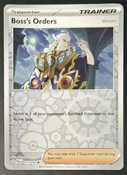 Boss's Orders - Ghetsis 2023 Pokemon SV02 Paldea Evolved Trainer Reverse Holo - Image 1