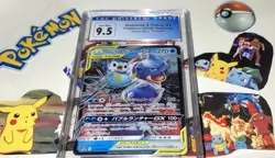Blastoise & Piplup GX (38/236) Sun & Moon Cosmic Eclipse Pokemon TCG - CGC 9.5 - Image 1