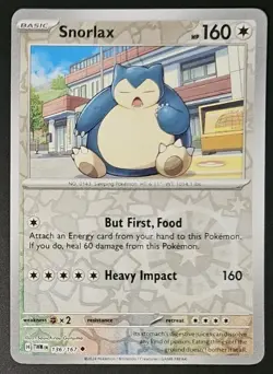 Snorlax 136/167 2024 Pokemon SV06 Twighlight Masquerade Reverse Holo - Image 1
