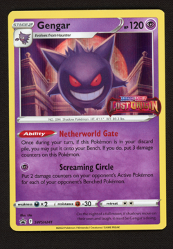 Gengar SWSH241 Black Star Promo Stamped Pokemon Lost Origin Sword & Shield - HP - Image 1