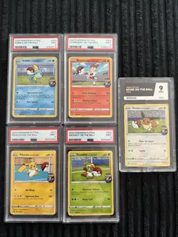 Pokemon TCG Futsal On The Ball Promos Set Of 5. 4 X PSA Graded 9 1 X Ace 9 - Image 2