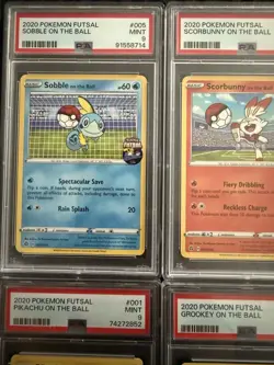 Pokemon TCG Futsal On The Ball Promos Set Of 5. 4 X PSA Graded 9 1 X Ace 9 - Image 3